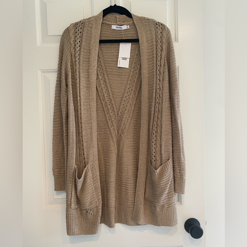 JustFab midlength drape cardigan